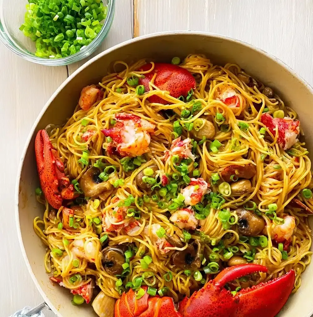Garlic Lobster Noodles Recipe - Recipe Image