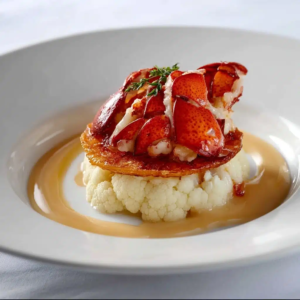 uliflower Puree and Lobster Butter Sauce Recipe