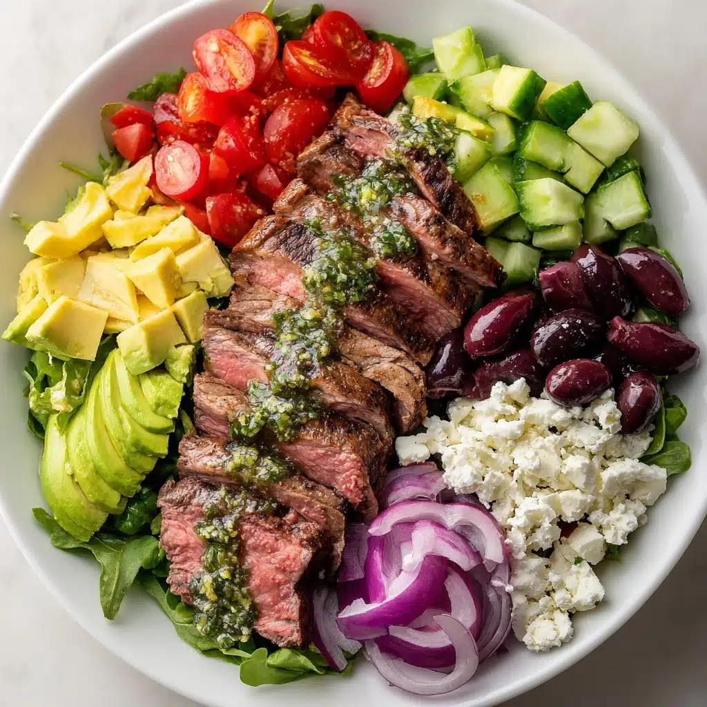 Greek Steak Salad with Tarragon Dressing Recipe - Recipe Image