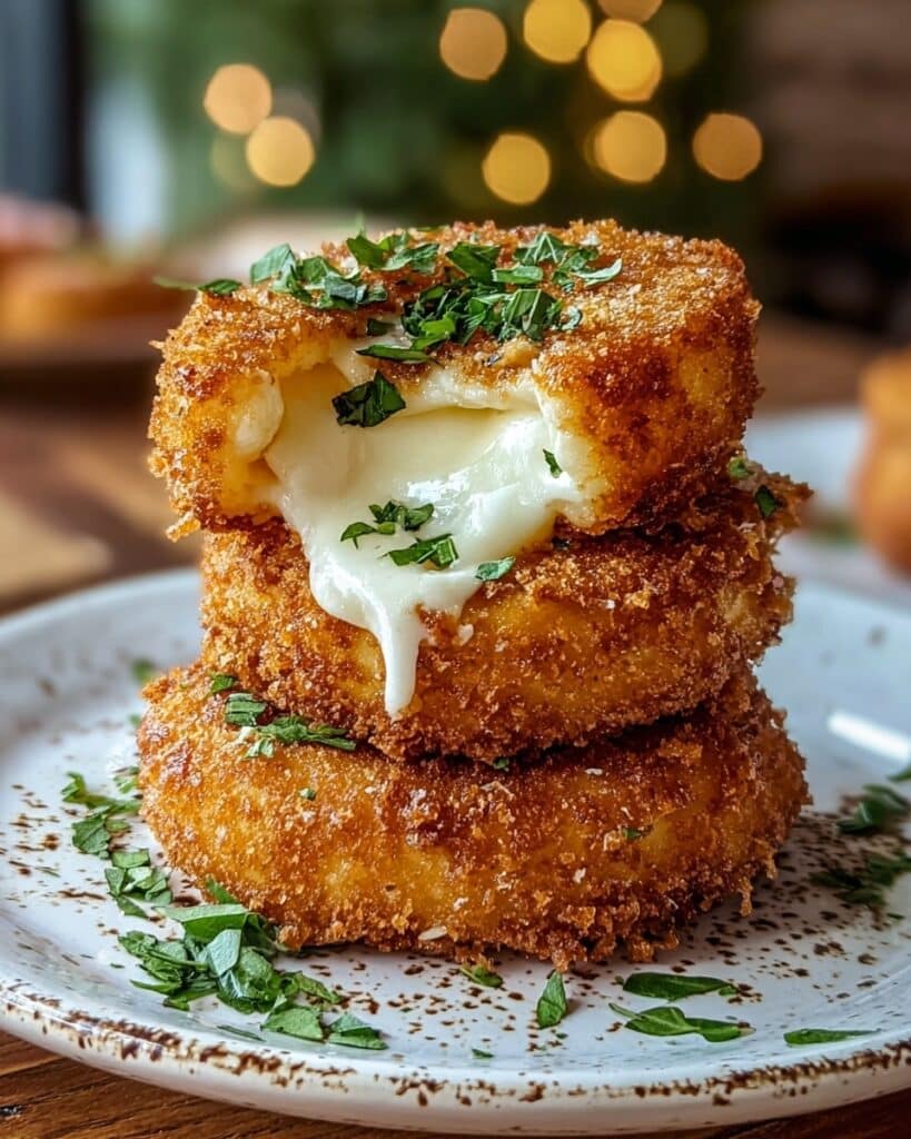 Mozzarella-Stuffed Onion Rings: Crispy, Cheesy Snack Delight Recipe
