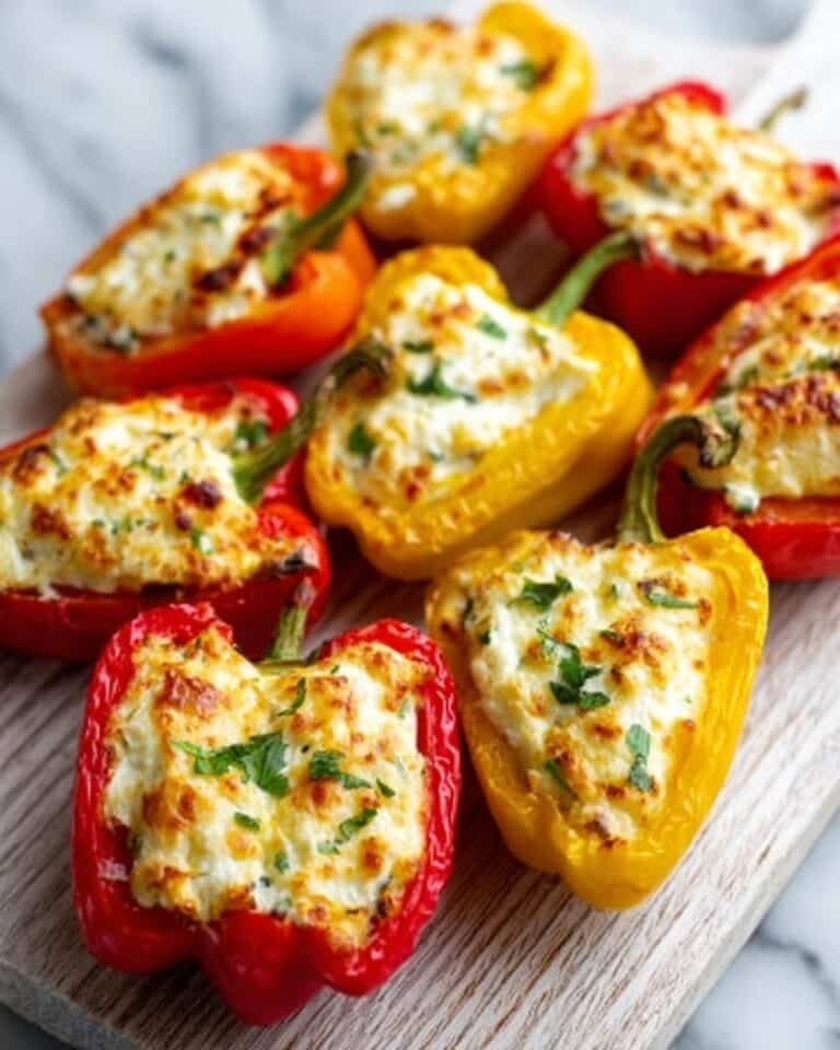 Feta Stuffed Roasted Mini Peppers Recipe