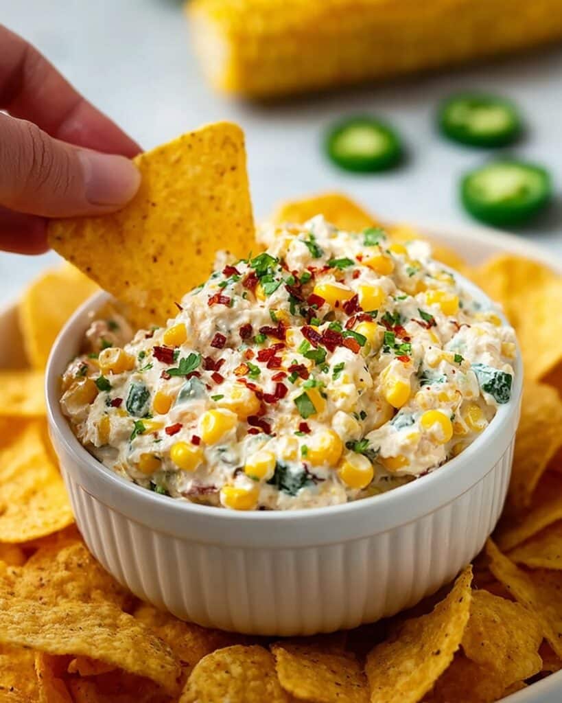 Roasted Corn and Jalapeño Dip Recipe