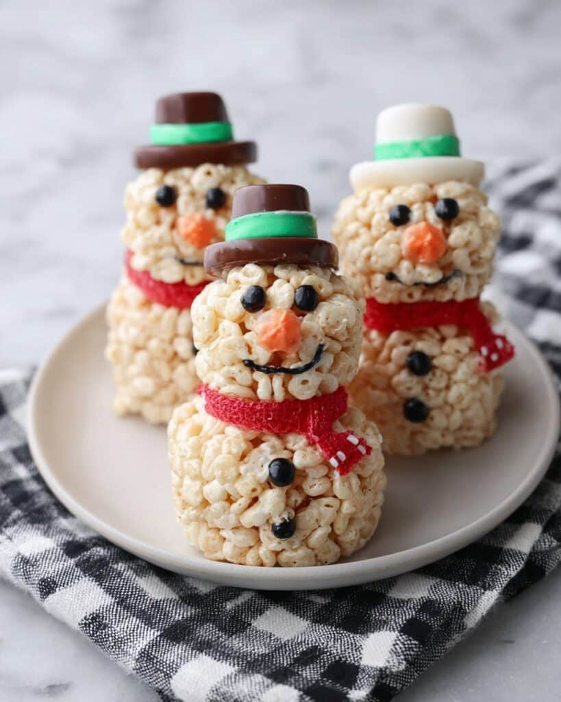 Snowman Rice Krispies Treats Recipe