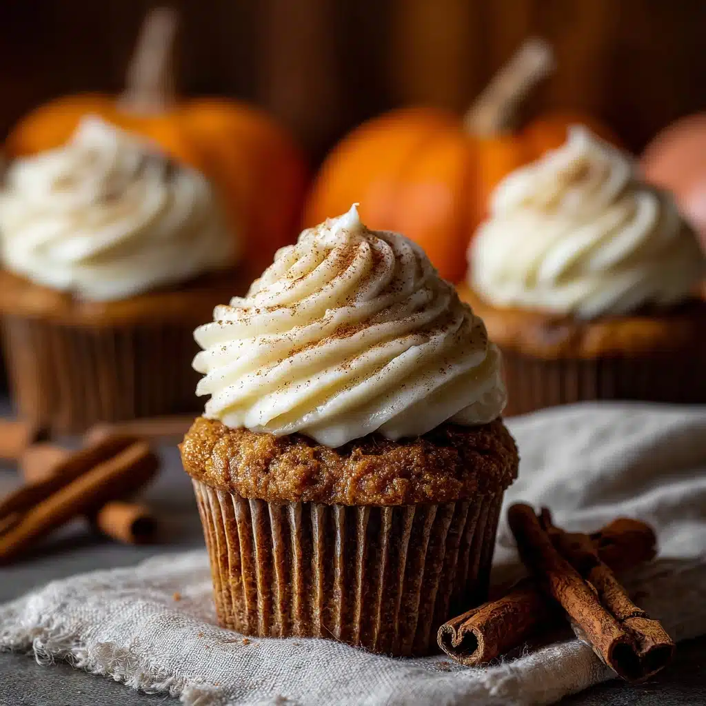 Pumpkin Spice Cupcakes With Cream Cheese Frosting Recipe - Recipe Image