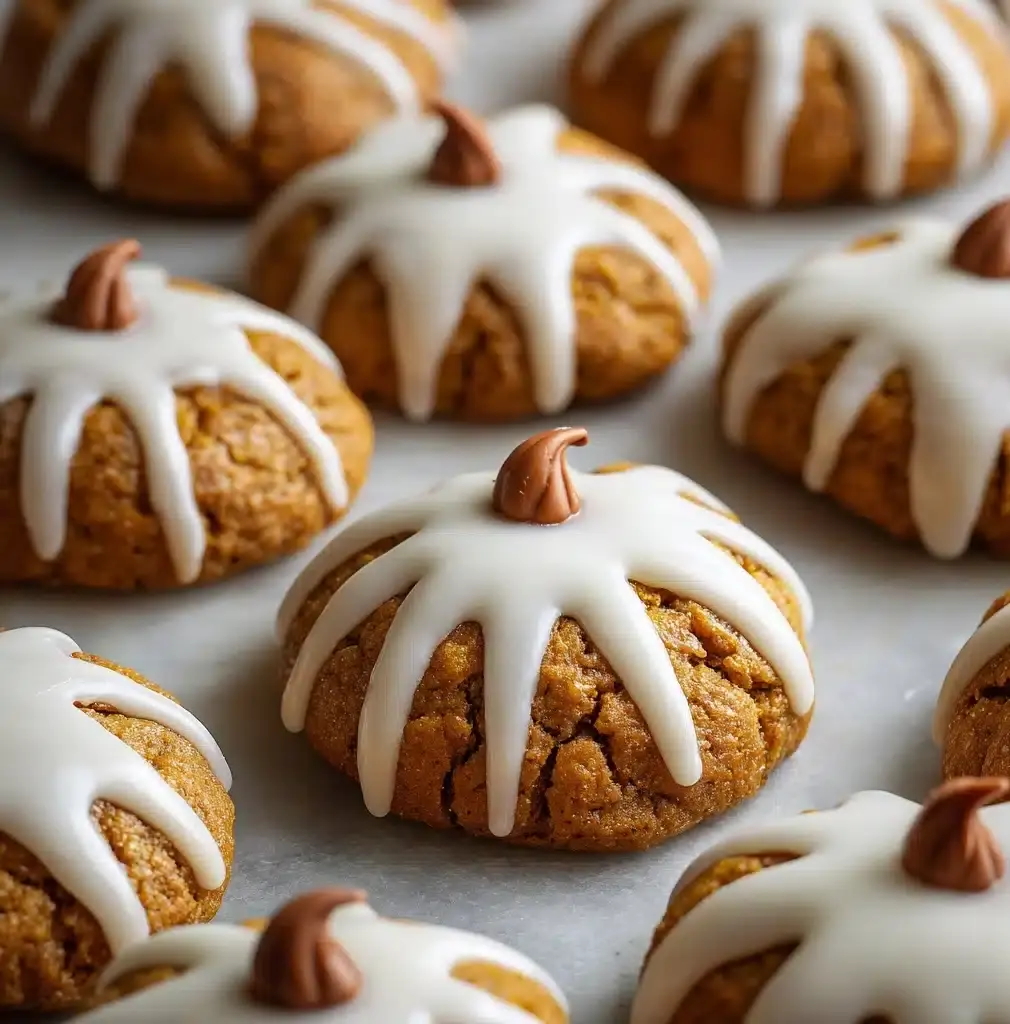 Pumpkin Cookies With Brown Butter Icing Recipe - Recipe Image