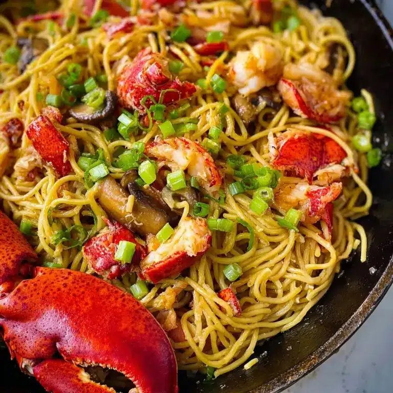 Garlic Lobster Noodles Recipe