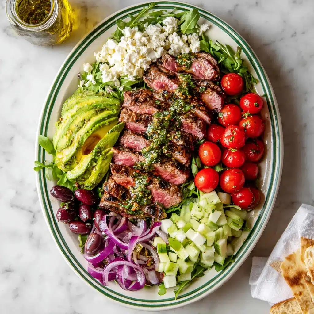 Greek Steak Salad with Tarragon Dressing Recipe