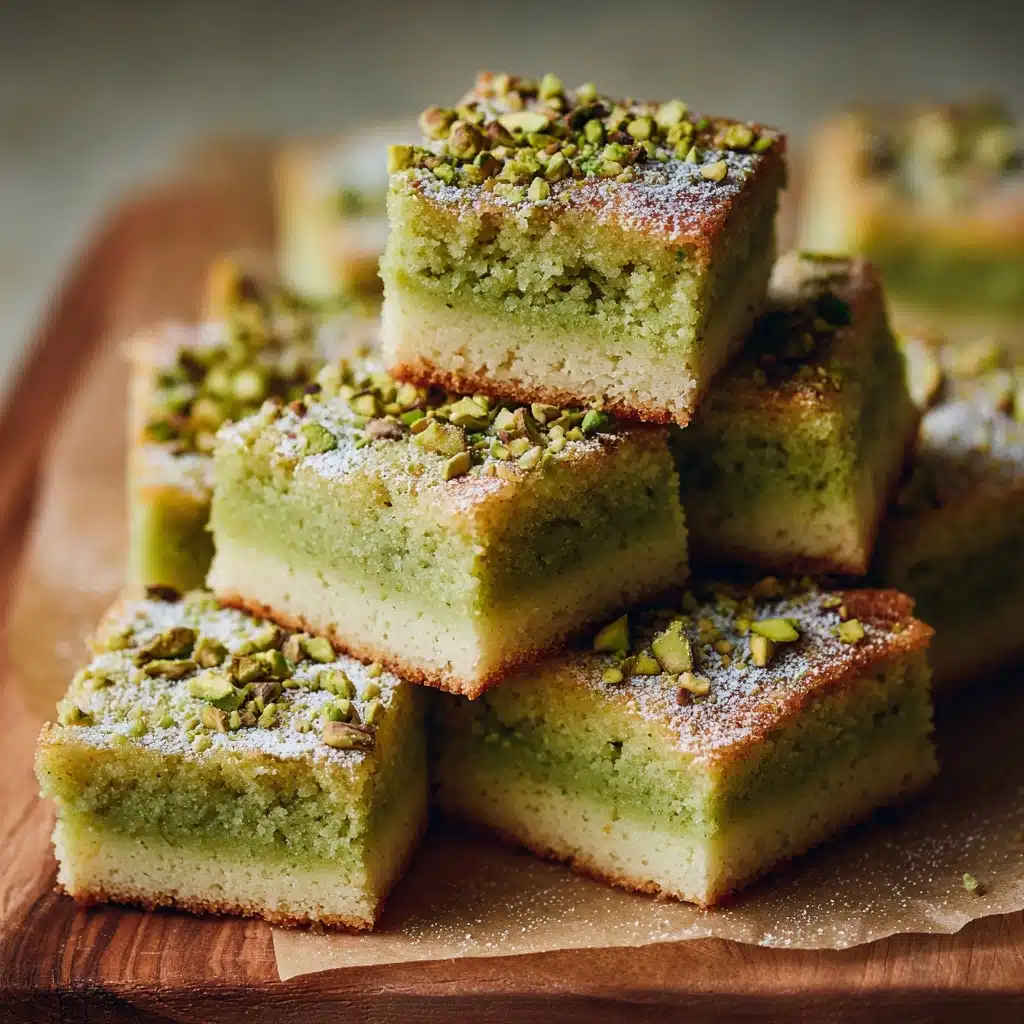 Buttery Pistachio Sugar Cookie Bars Recipe - Recipe Image