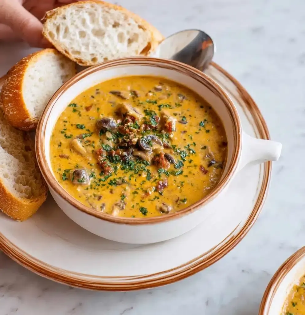 Creamy Mushroom Soup Recipe - Recipe Image