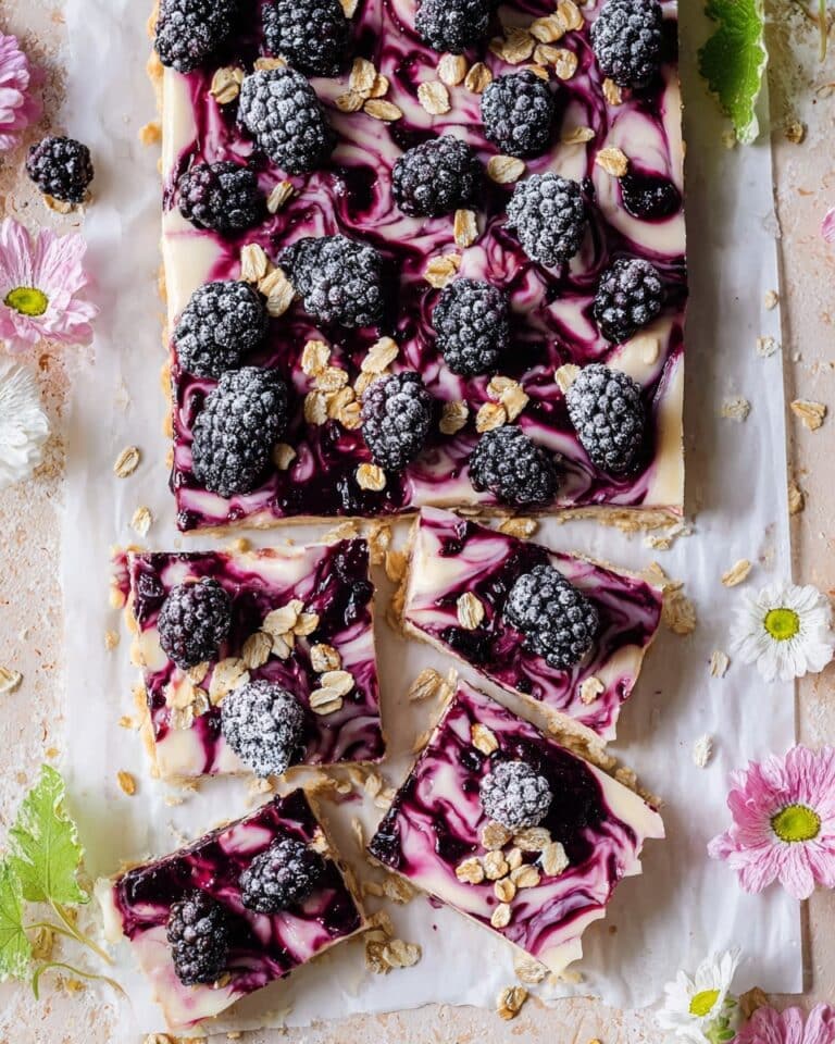 Creamy Frozen Yogurt Bark with Berries and Cereal Recipe