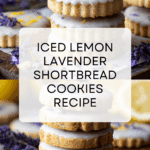 Iced Lemon Lavender Shortbread Cookies Recipe