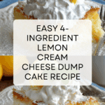 4-Ingredient Lemon Cream Cheese Dump Cake Recipe