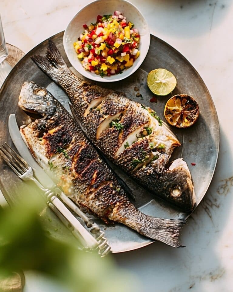 Jerk Sea Bass with Pineapple Salsa Recipe