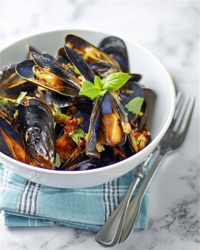 Mussels with Tomatoes & Chili Recipe