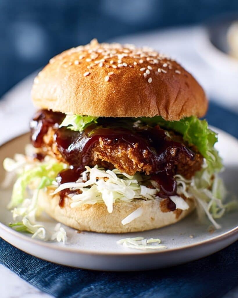 Korean Fried Chicken Burgers Recipe