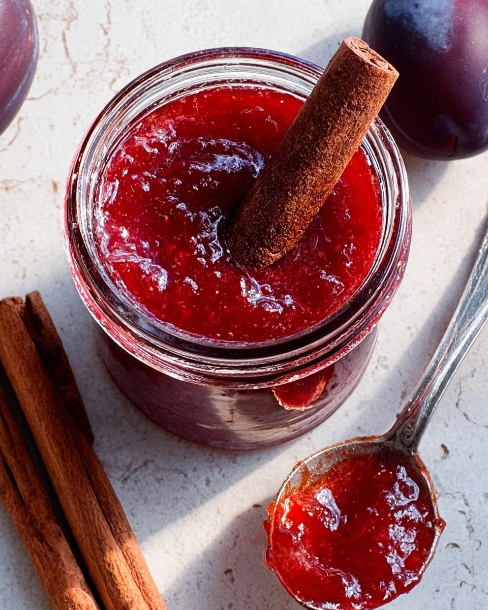 Cinnamon-Scented Plum Jam Recipe