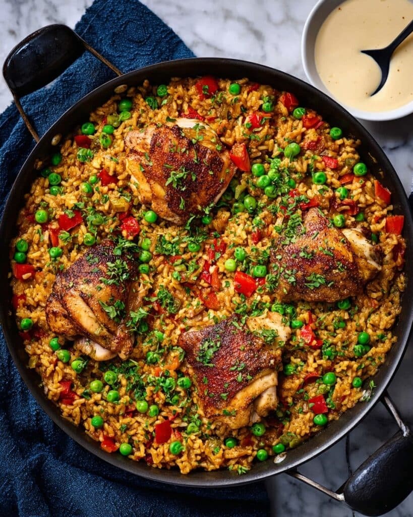 Chicken & Chorizo One-Pan Rice Skillet Recipe