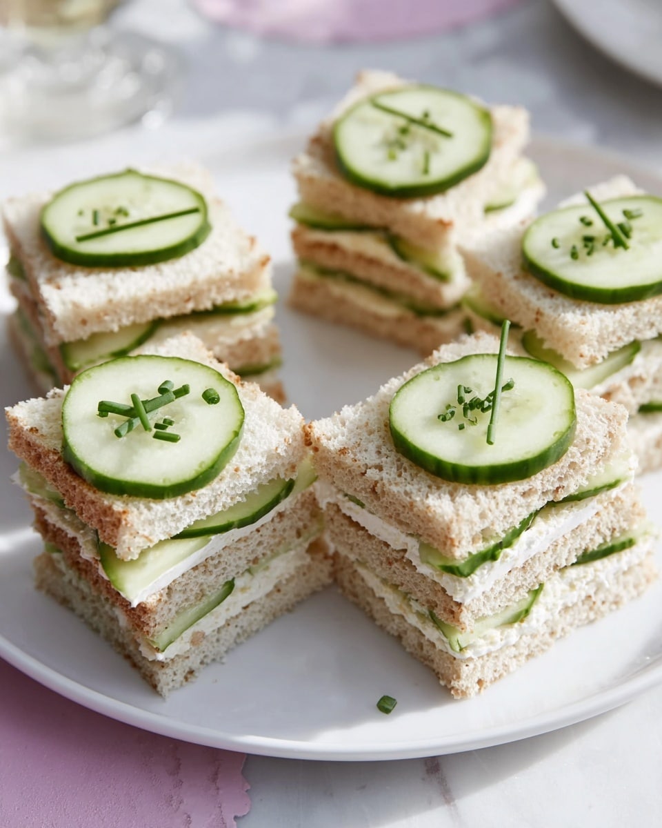 Cucumber & Herb Triple-Deckers Recipe