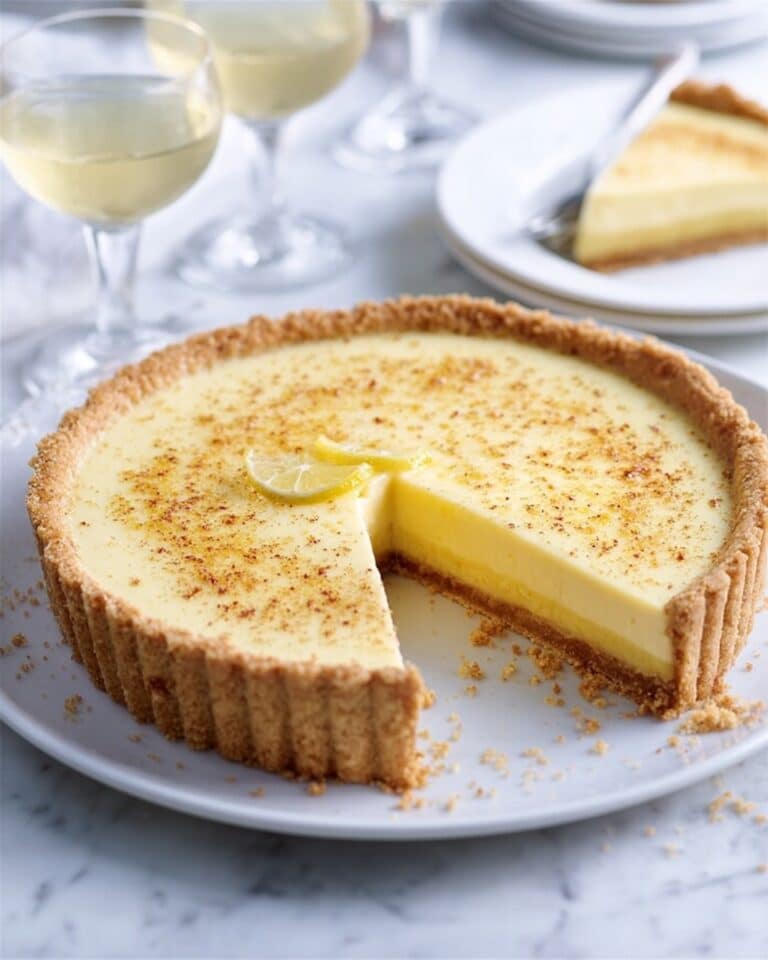 Lemon Vanilla Custard Tart with Nutmeg Recipe