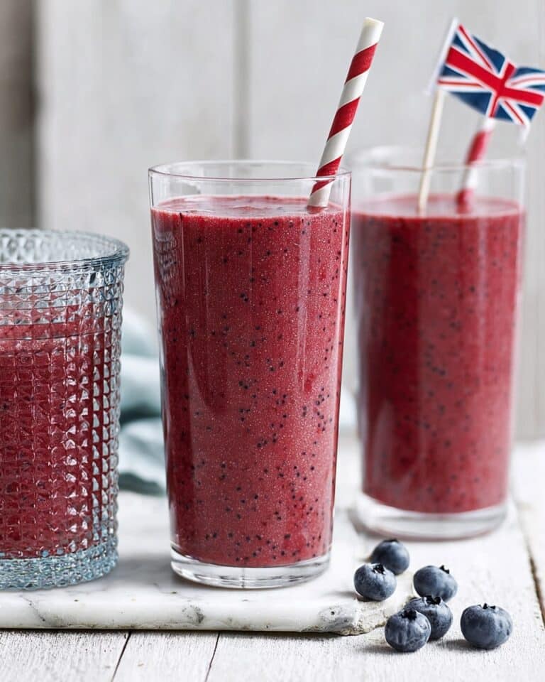 Breakfast Super-Shake with Banana, Berries, and Seeds Recipe
