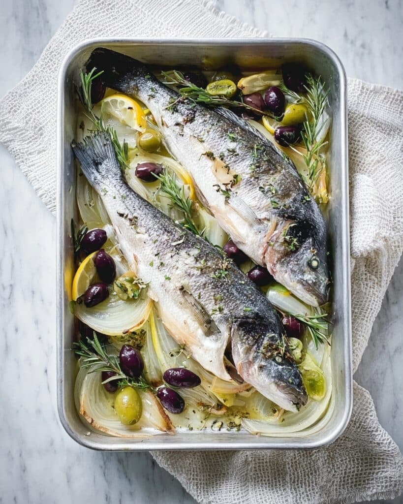 Baked Sea Bass with Fennel Recipe