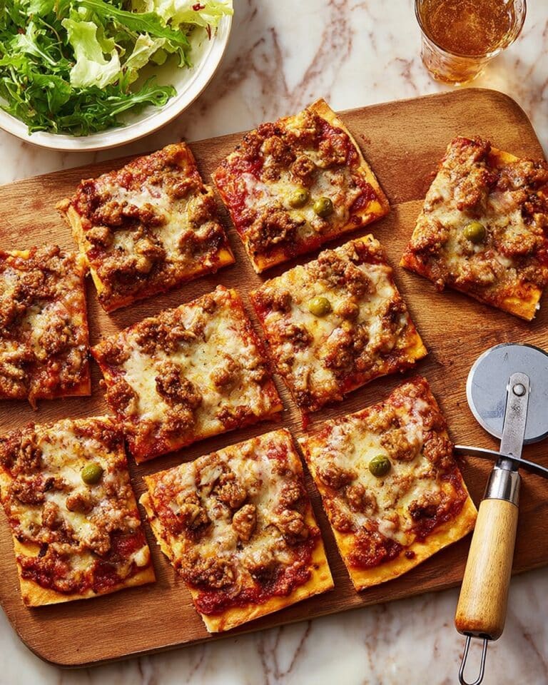 Crispy Meatball Pizza Recipe