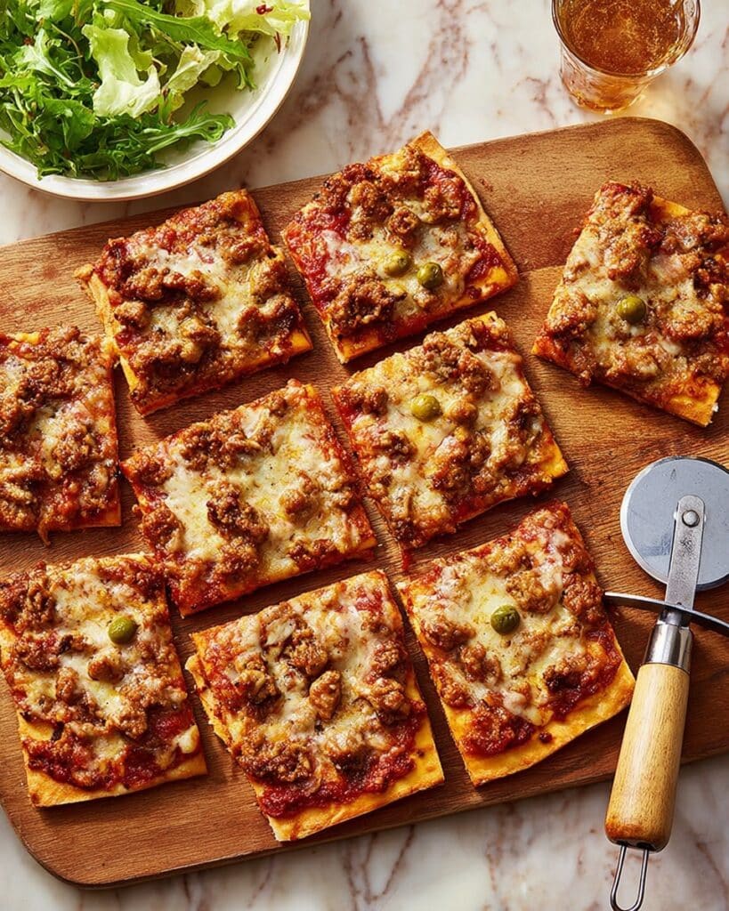 Crispy Meatball Pizza Recipe