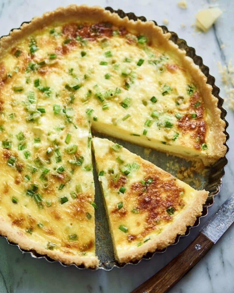 New Potato, Spring Onion & Montgomery Cheddar Quiche Recipe