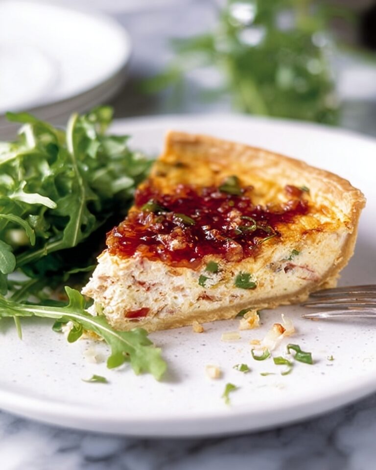 Crab & Ginger Tart with Chili Dressing Recipe
