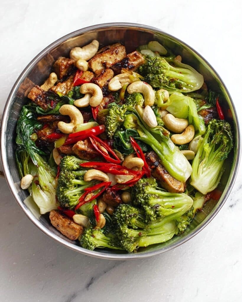 Tofu, Greens & Cashew Stir-Fry Recipe