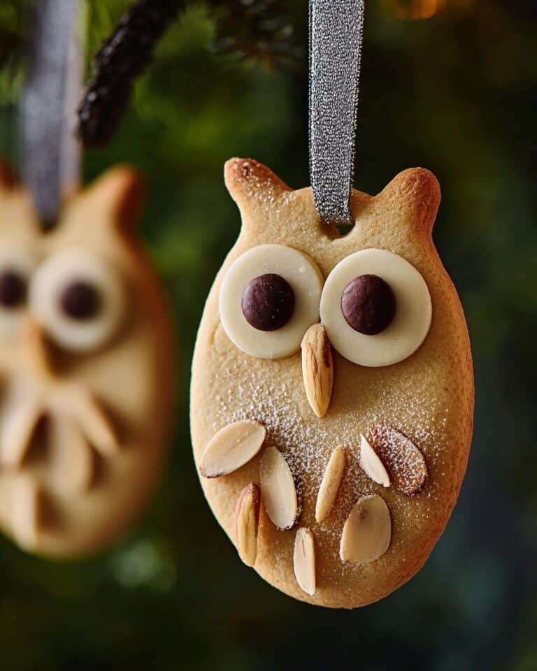 Snowy Owl Christmas Tree Biscuits Recipe