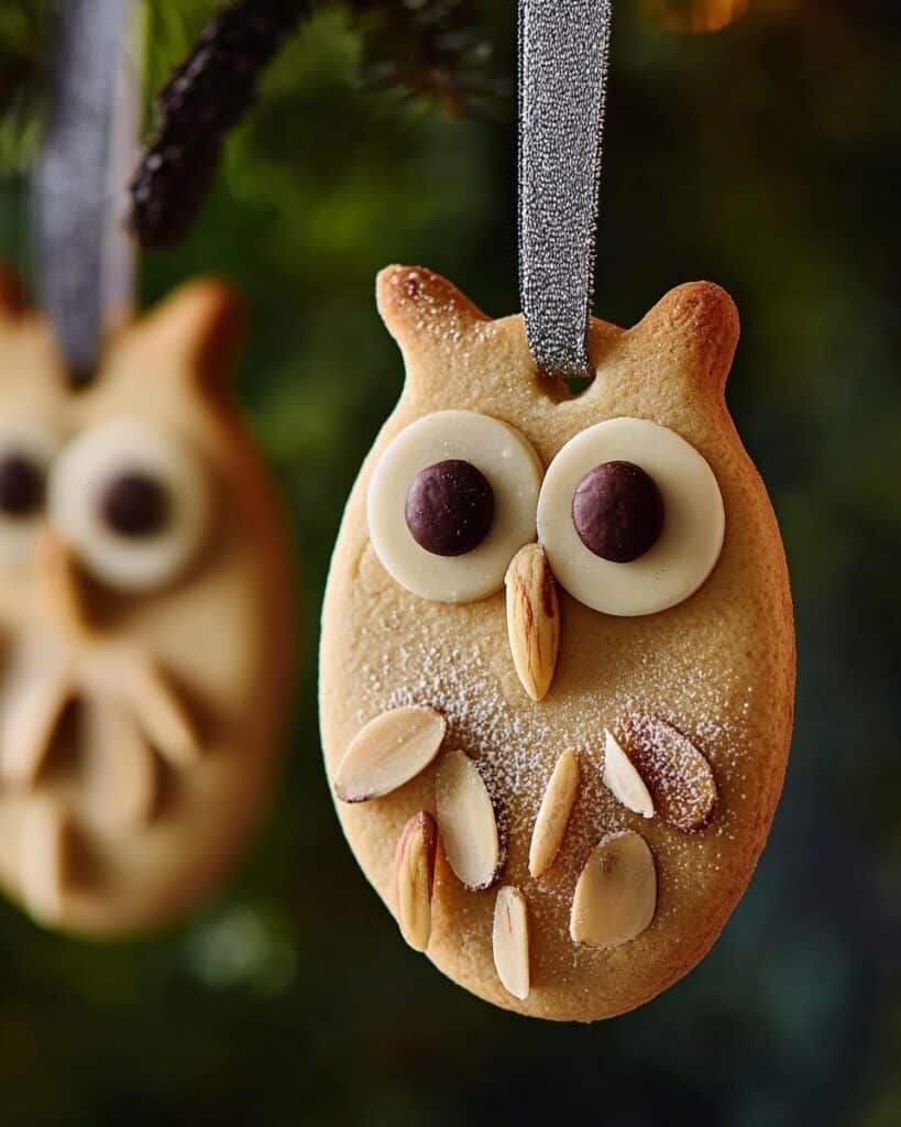 Snowy Owl Christmas Tree Biscuits Recipe
