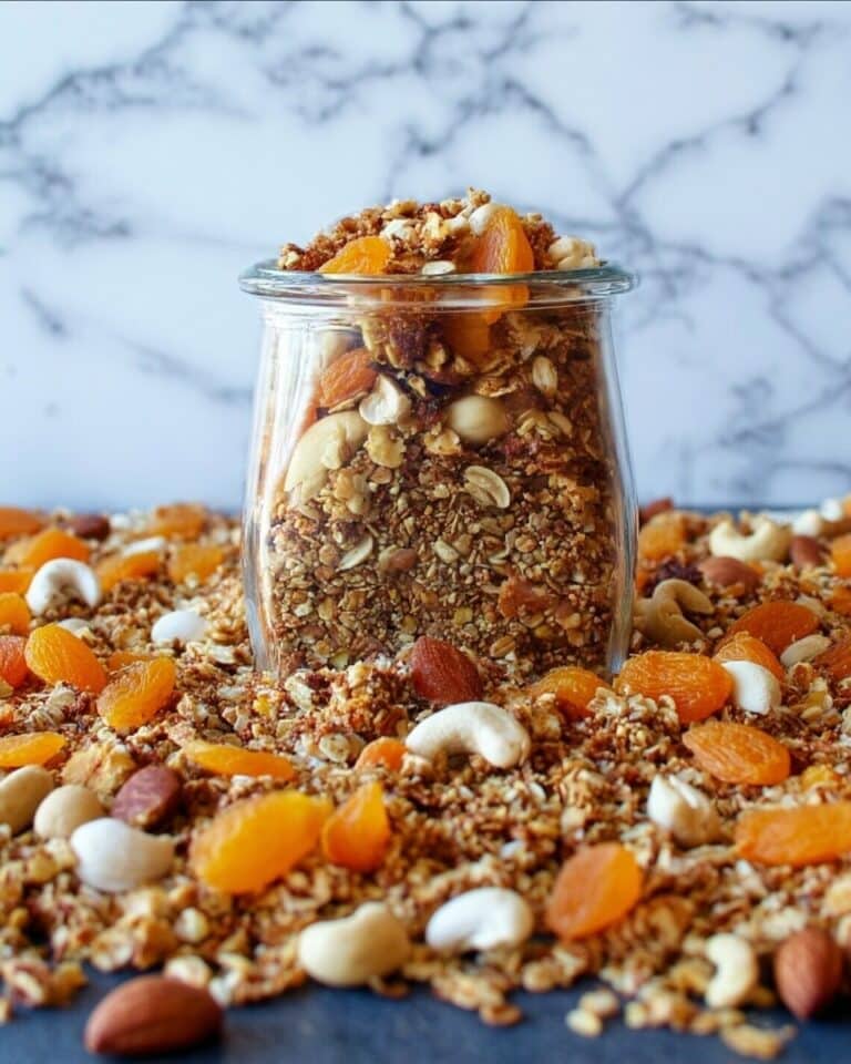 Honey Bran Granola with Almonds and Apricots Recipe