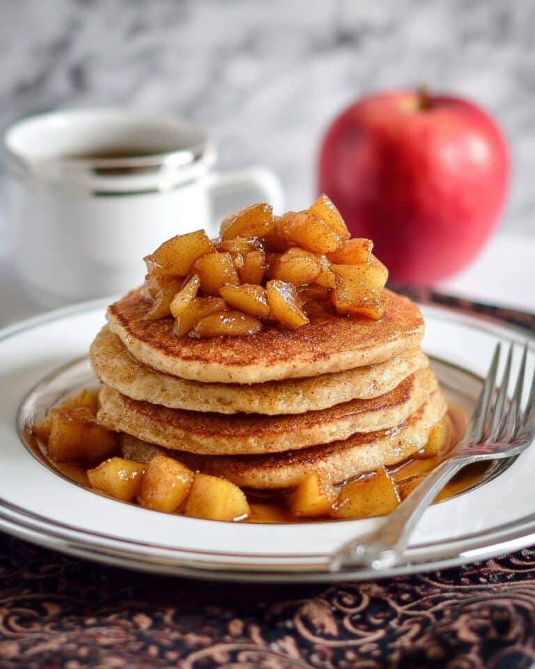 Mulled Apple Cider Pancakes with Spiced Apple Syrup Recipe