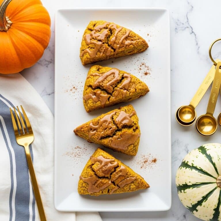 Paleo Pumpkin Scones with Spiced Drizzle Recipe
