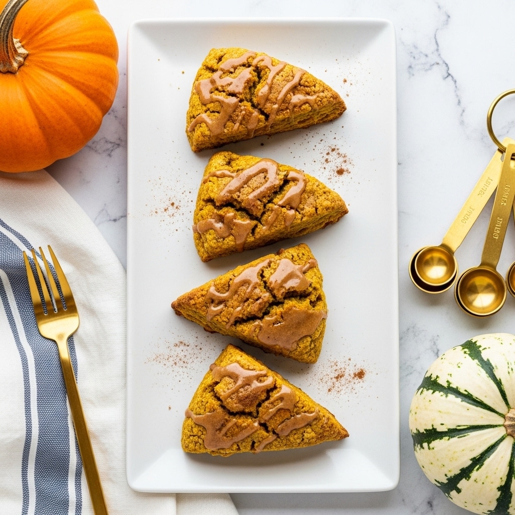 Paleo Pumpkin Scones with Spiced Drizzle Recipe