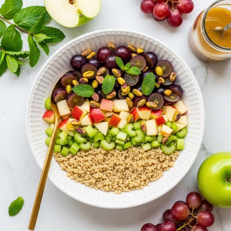 Apple Quinoa Salad with Sweet Tahini Dressing Recipe