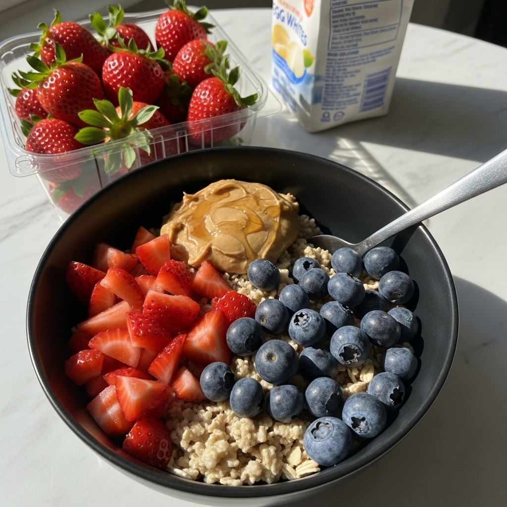 Egg White Peanut Butter Oats Recipe