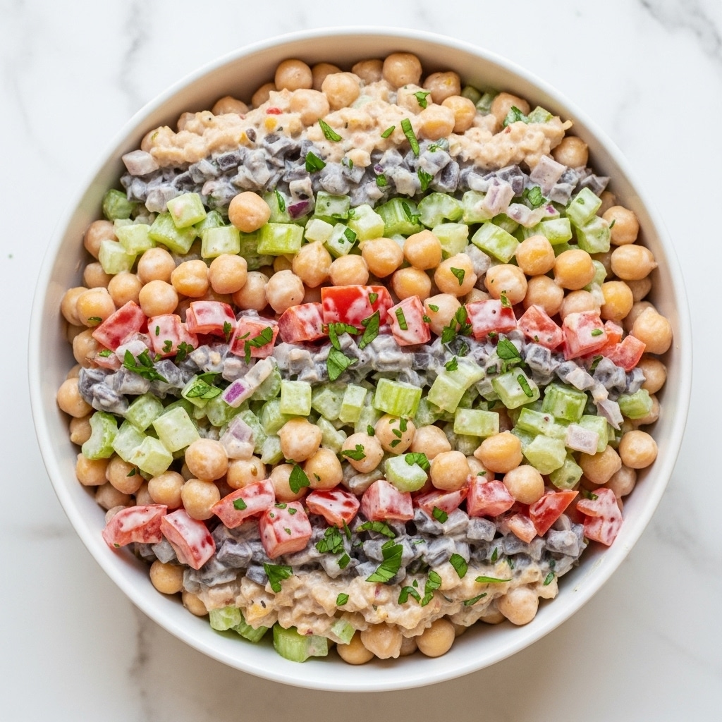 Mashed Chickpea Salad Recipe