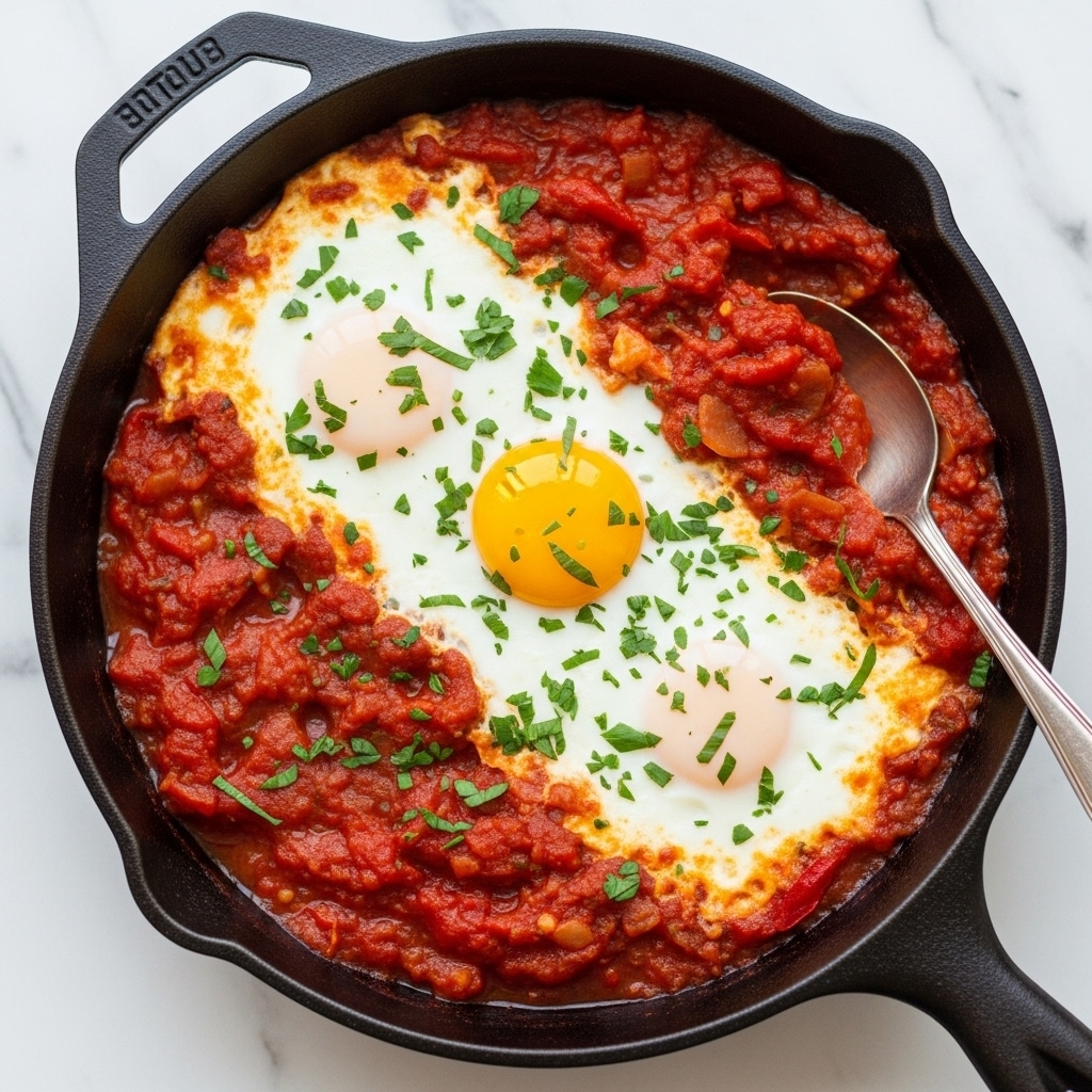 Easy Spicy Baked Eggs Recipe