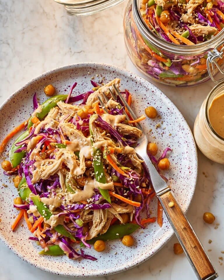 Bang Bang Chicken & Chickpea Shake-Up Salad Recipe