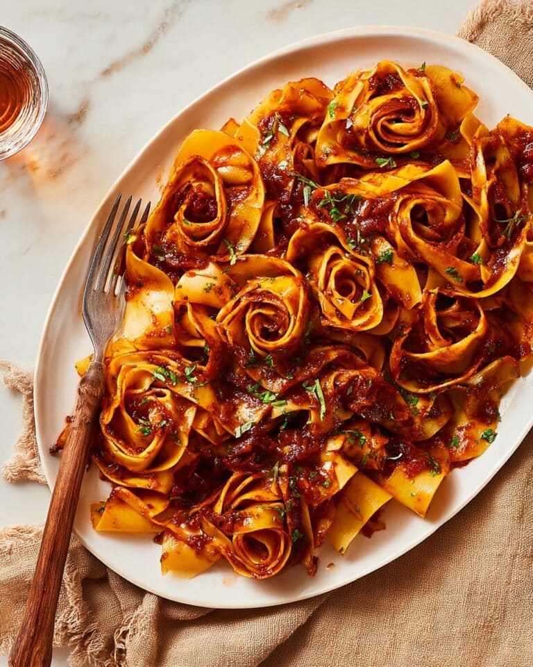 Caramelised Red Onion & Anchovy Pasta with Gremolata Recipe