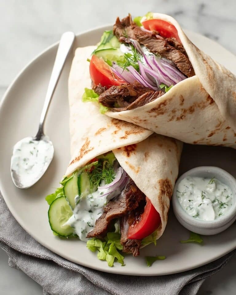 Beef Shawarma Yogurt Wraps Recipe