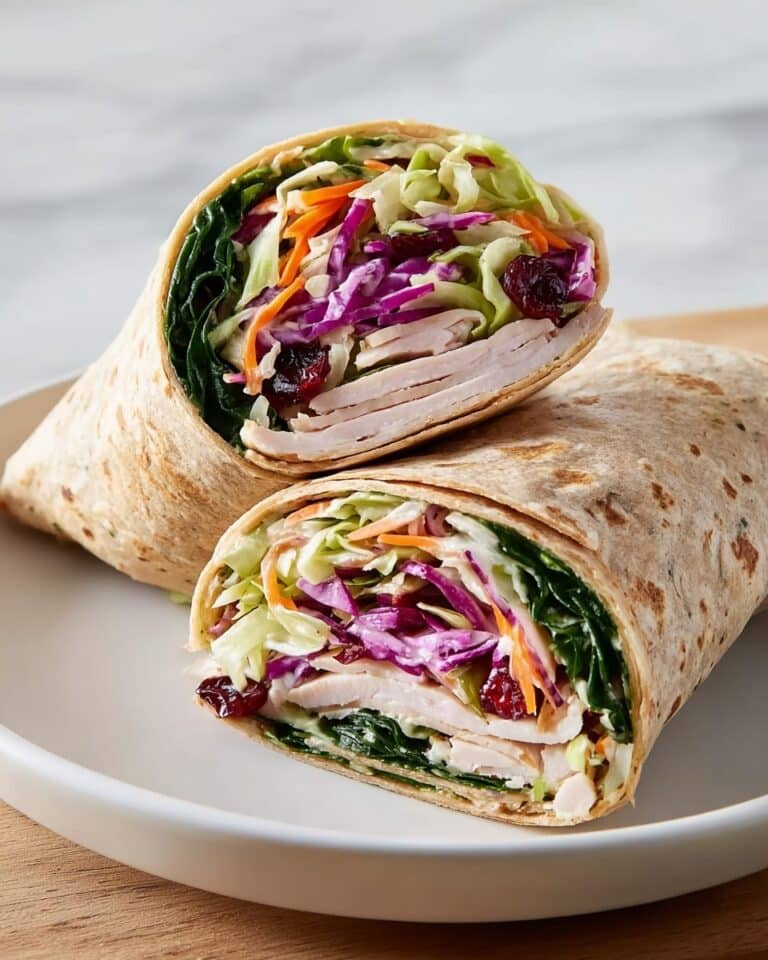 Cranberry Apple Slaw Turkey Wrap Recipe