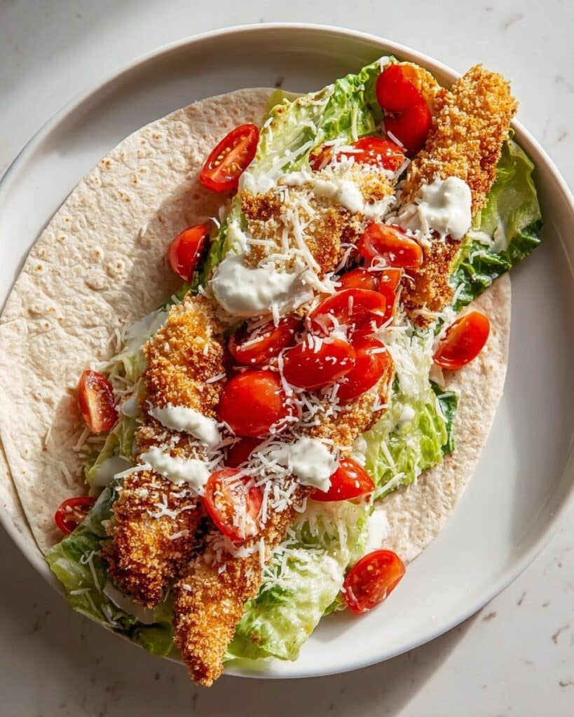 Crispy Santa Hat Chicken Wrap Recipe