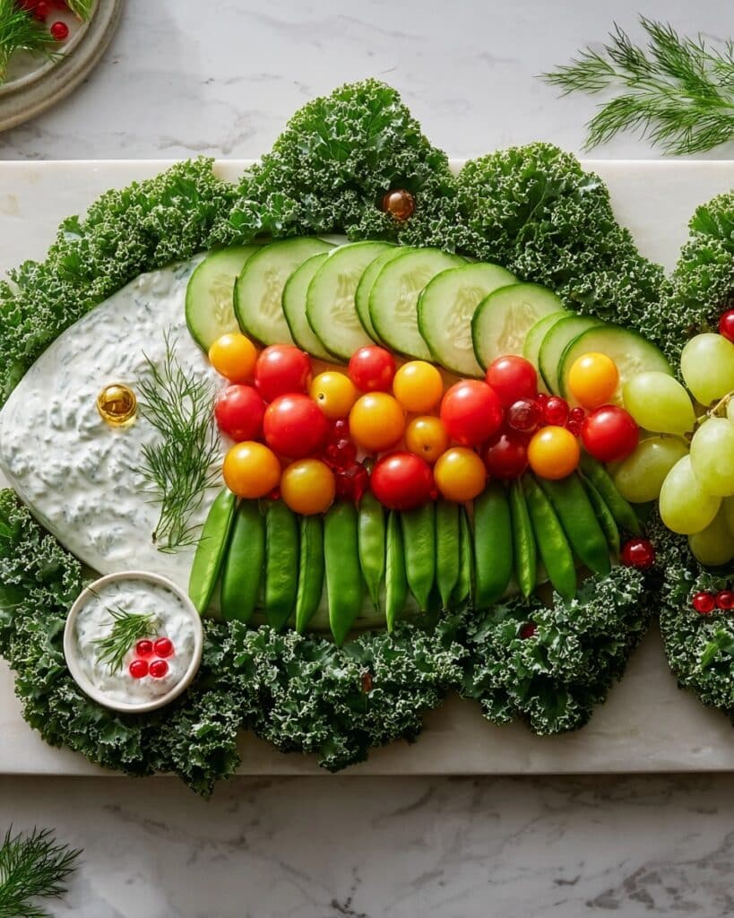 Holly Leaf Veggie Board Recipe
