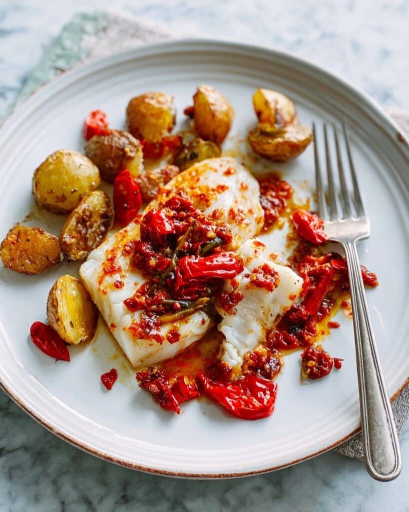 Baked Piri-Piri Tilapia with Crushed Potatoes Recipe