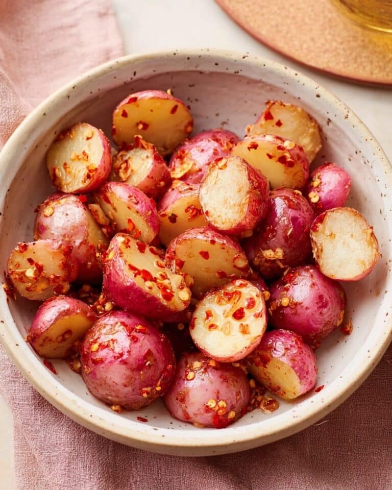 Chilli-Butter Smashed Radishes Recipe