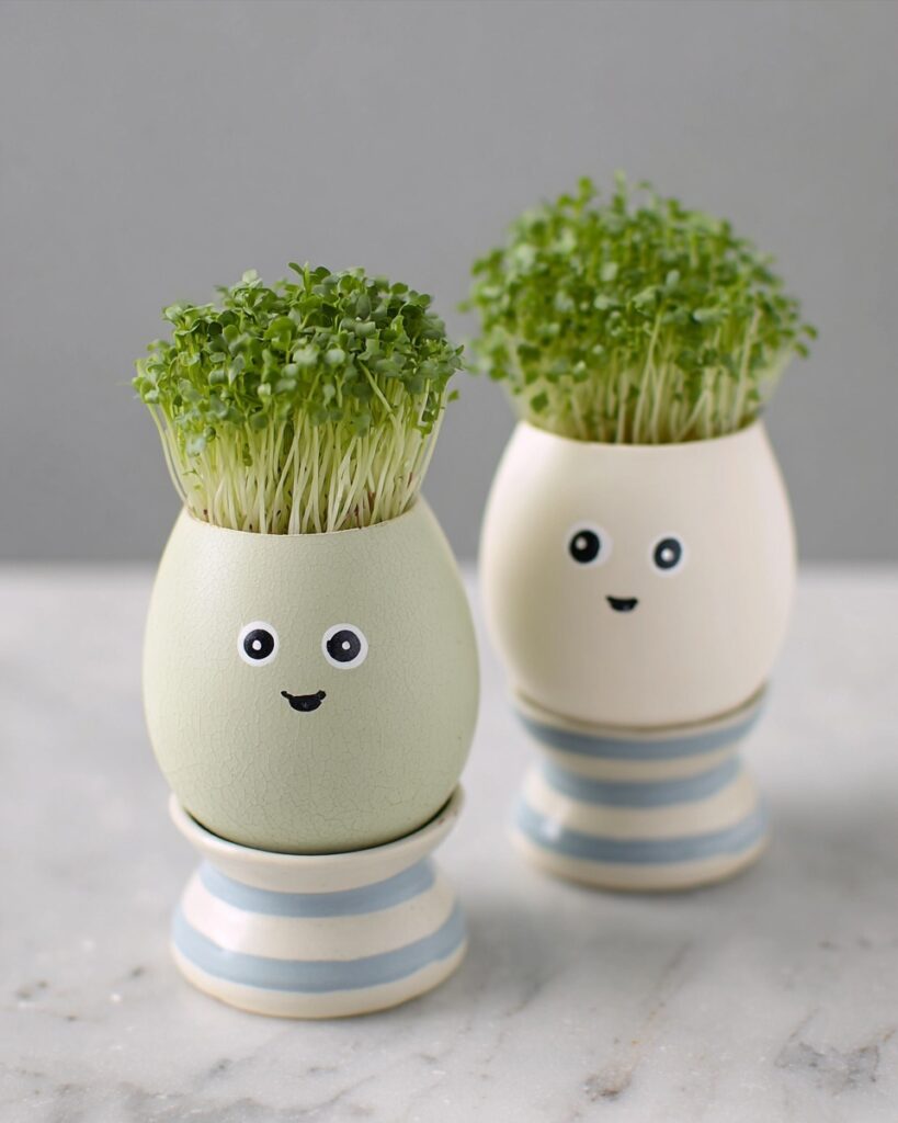 Crackin’ Cress Heads: Decorative Egg Shell Garden Recipe