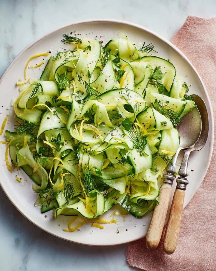 Herby Warm Cucumbers with Lemon Recipe